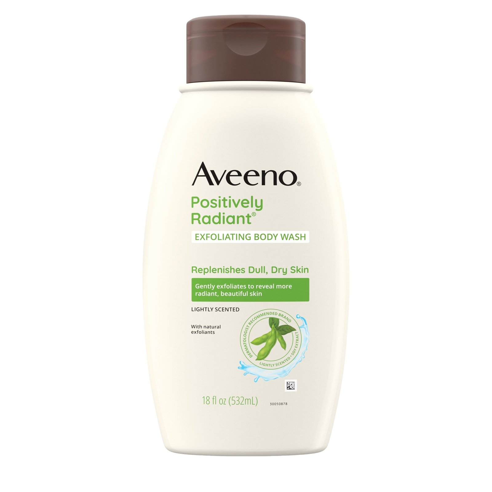 Aveeno Positively Radiant Body Wash Exfoliating 18oz (44385)